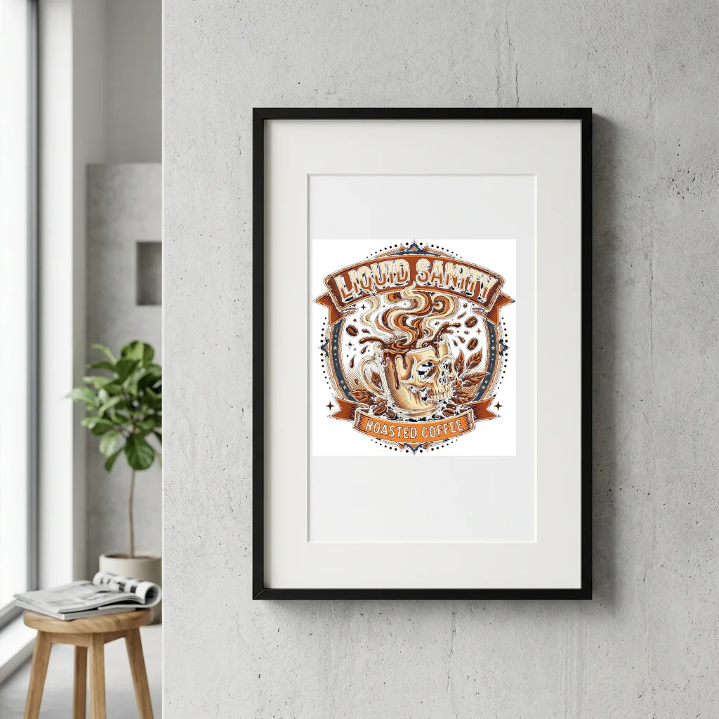 City Life Raw Documentation — Gallery Framed Art Poster (Exhibition Frame)