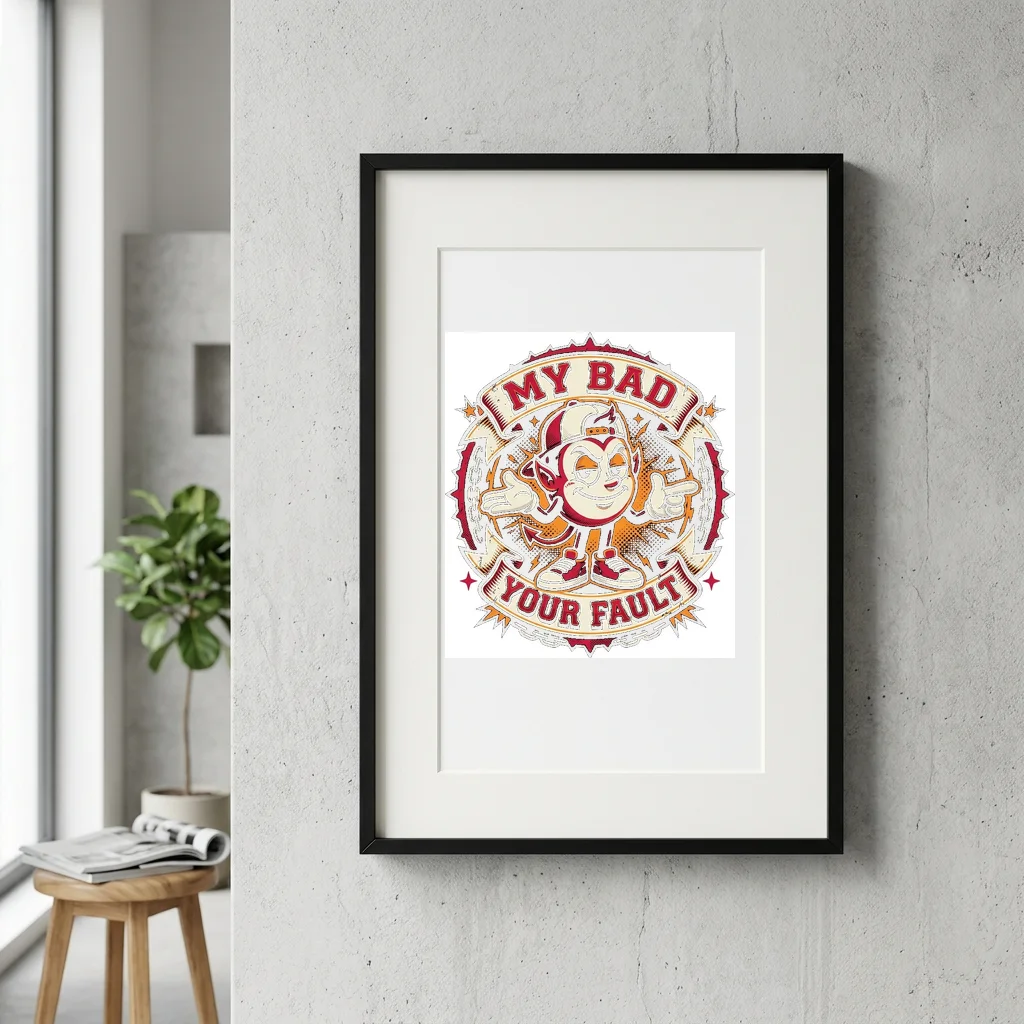 Urban Clothes Market Masterpiece — Gallery Framed Art Poster (Exhibition Frame)