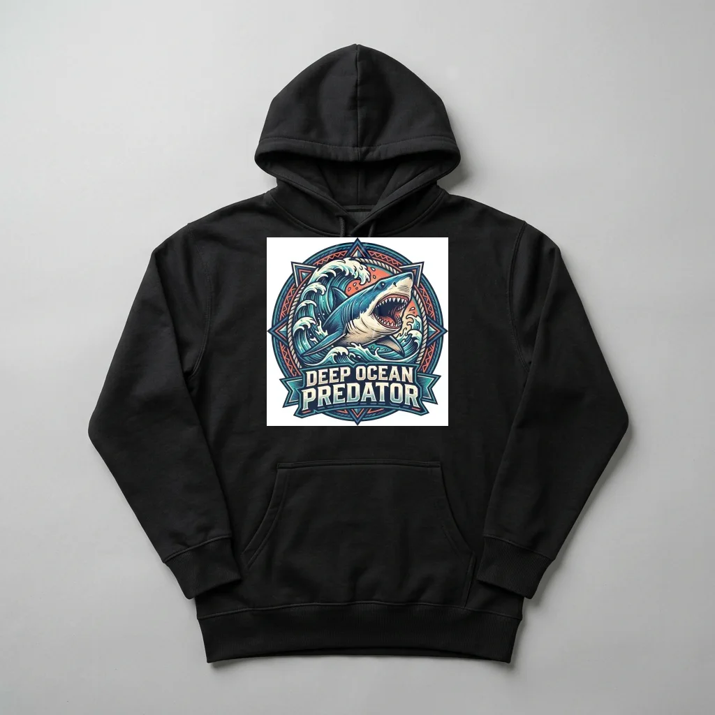 Neon Horizon Circuit Beast Vol. 2 — Heavyweight Pullover Hoodie (Charcoal Black)
