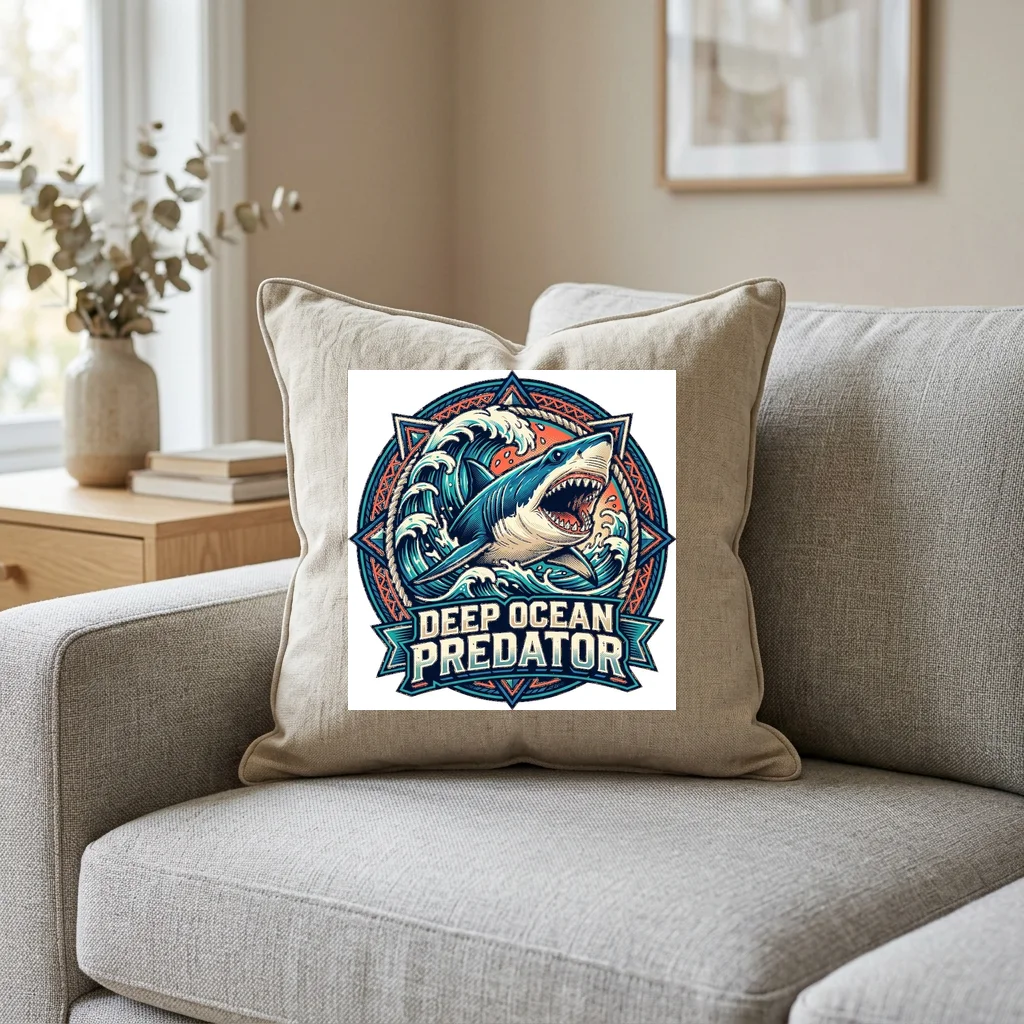 Neon Horizon Circuit Beast Vol. 2 — Square Linen Throw Pillow 18x18 (Natural Linen)