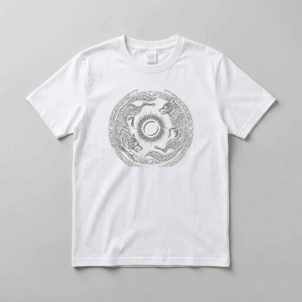 Block Junction Graphic — Everyday Crewneck Tee (Pure White)