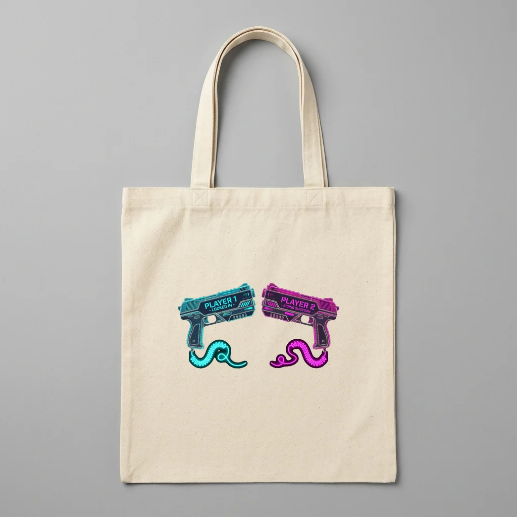 Built Different. Usually With Power Tools. Desk Mouse Pad — Organic Cotton Canvas Tote Bag (Natural)