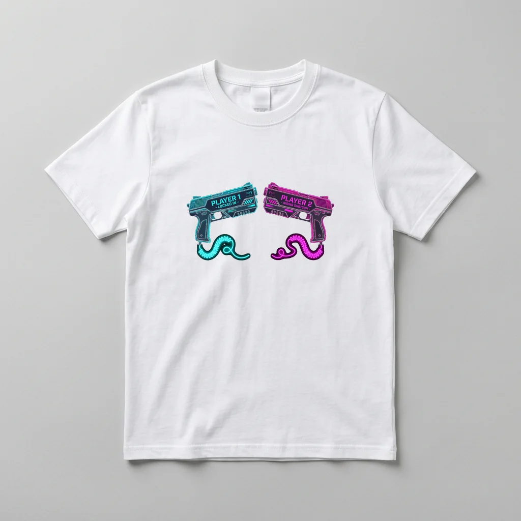 Built Different. Usually With Power Tools. Desk Mouse Pad — Everyday Crewneck Tee (Pure White)