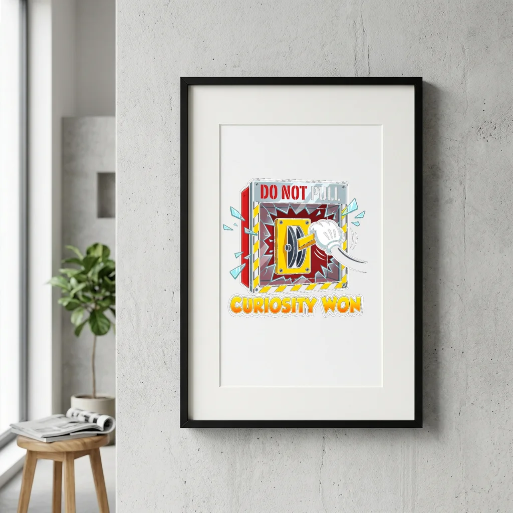 Famous Star Starburst Monogram — Gallery Framed Art Poster (Exhibition Frame)
