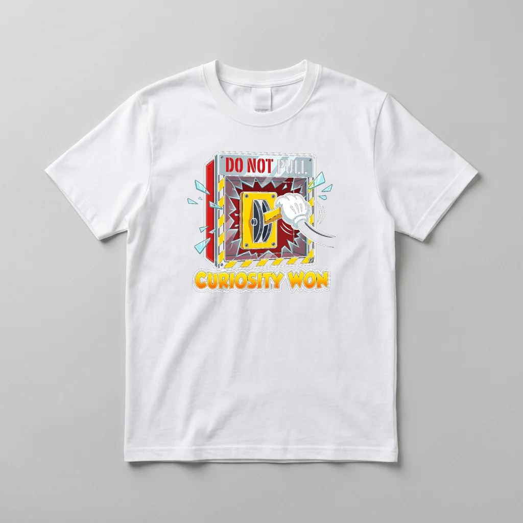 Famous Star Starburst Monogram — Everyday Crewneck Tee (Pure White)