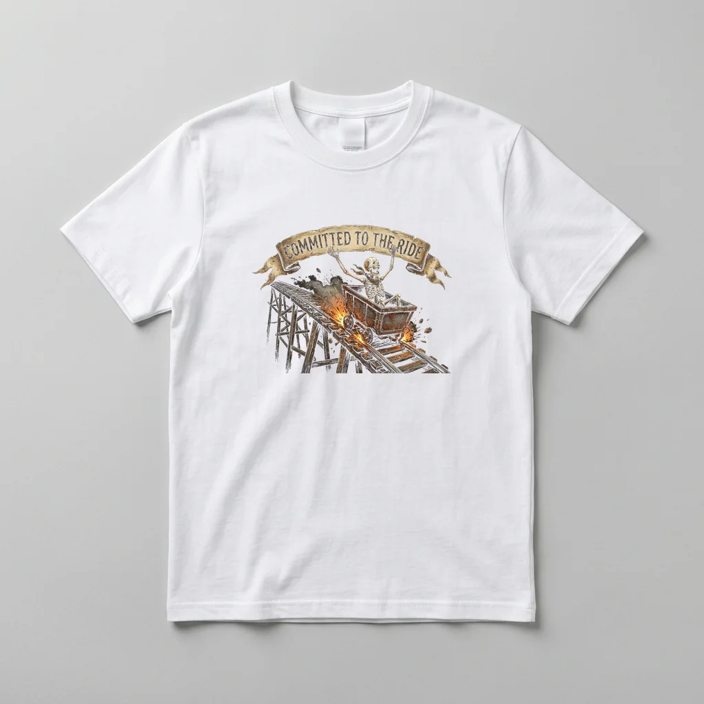 Famous Star Starburst Monogram — Everyday Crewneck Tee (Pure White)