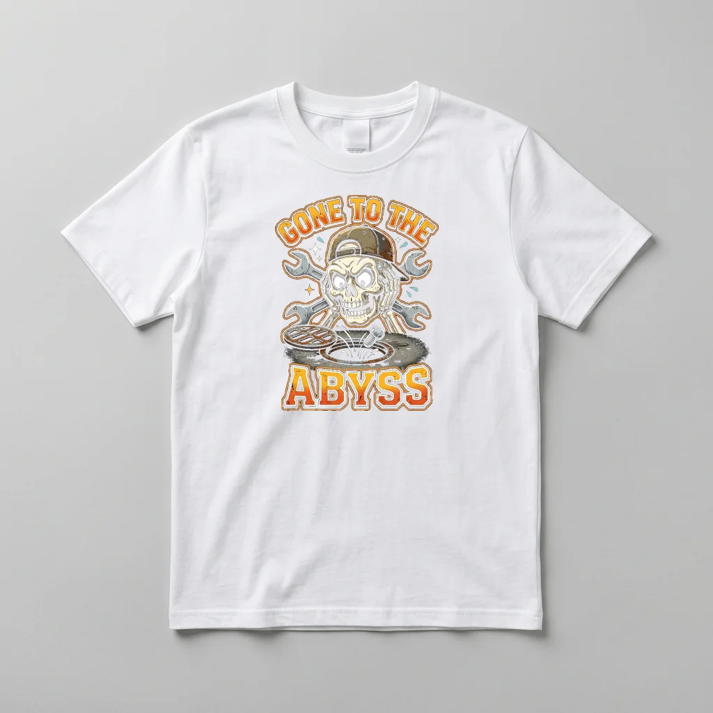 Spectral Stag Gothic Crewneck — Everyday Crewneck Tee (Pure White)