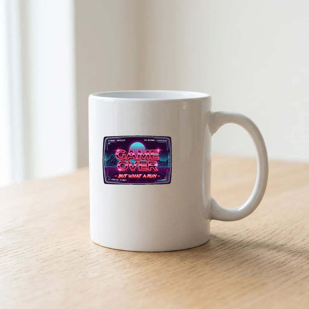 Checkpoint Icons Gamer — Ceramic Coffee Mug 11oz (Glossy White)