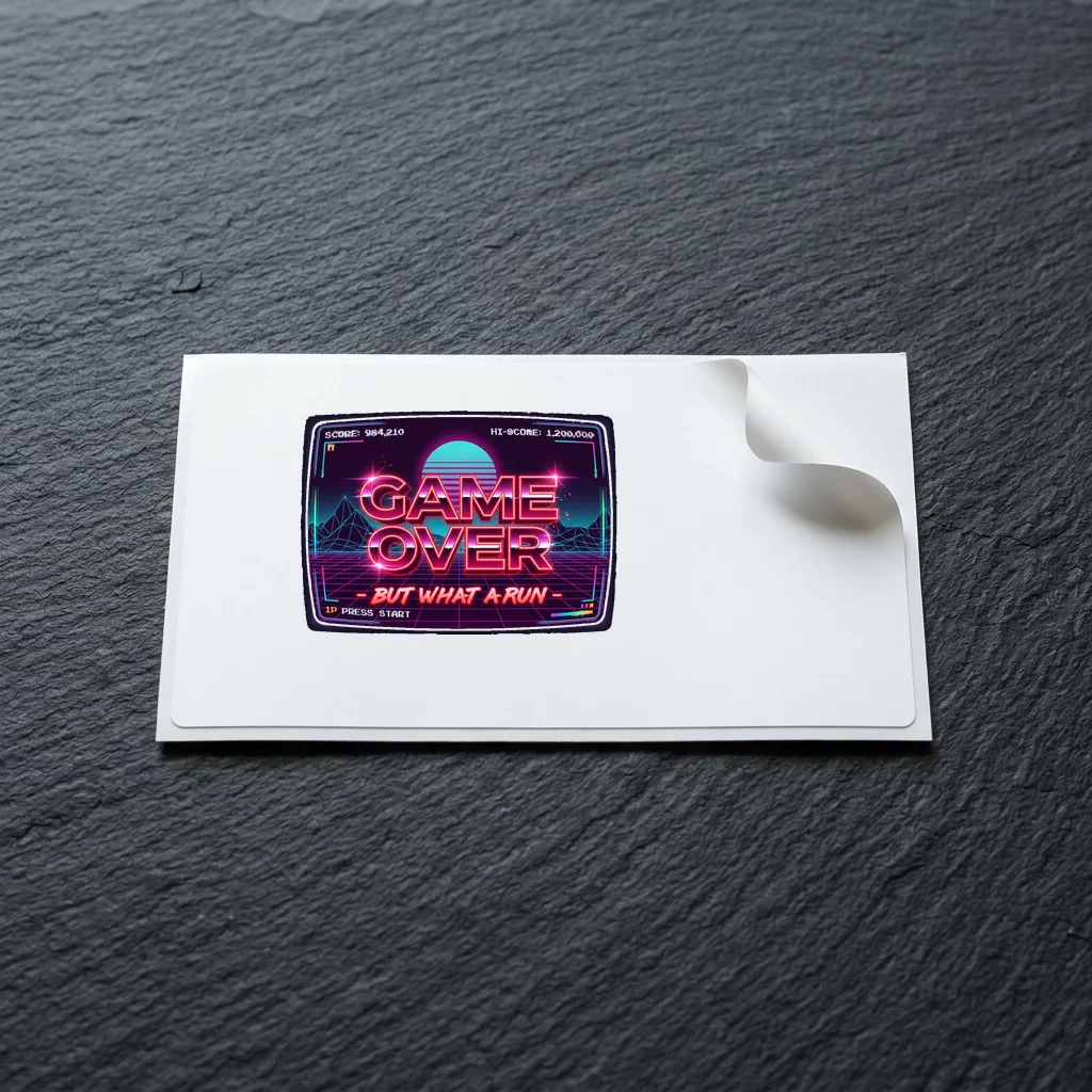 Checkpoint Icons Gamer — Die-Cut Matte Vinyl Sticker (4-Inch)