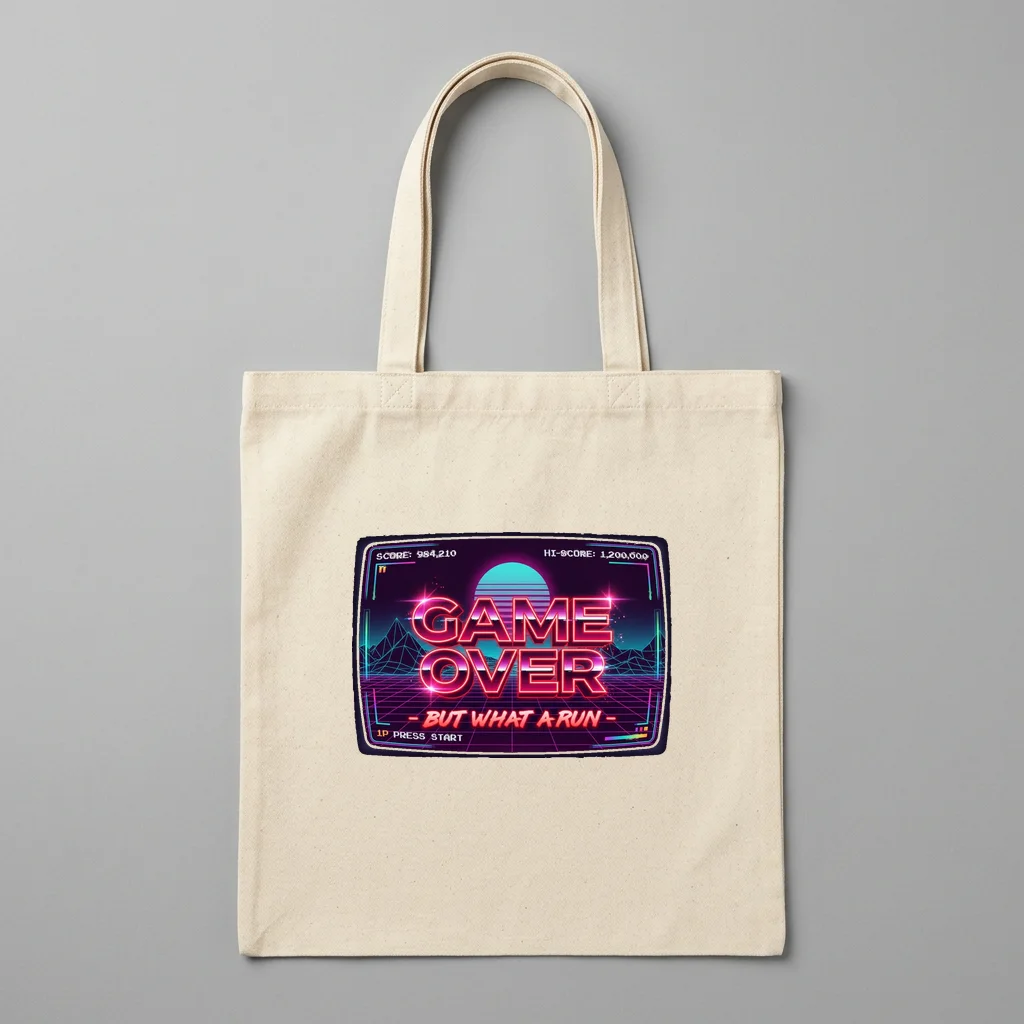 Checkpoint Icons Gamer — Organic Cotton Canvas Tote Bag (Natural)