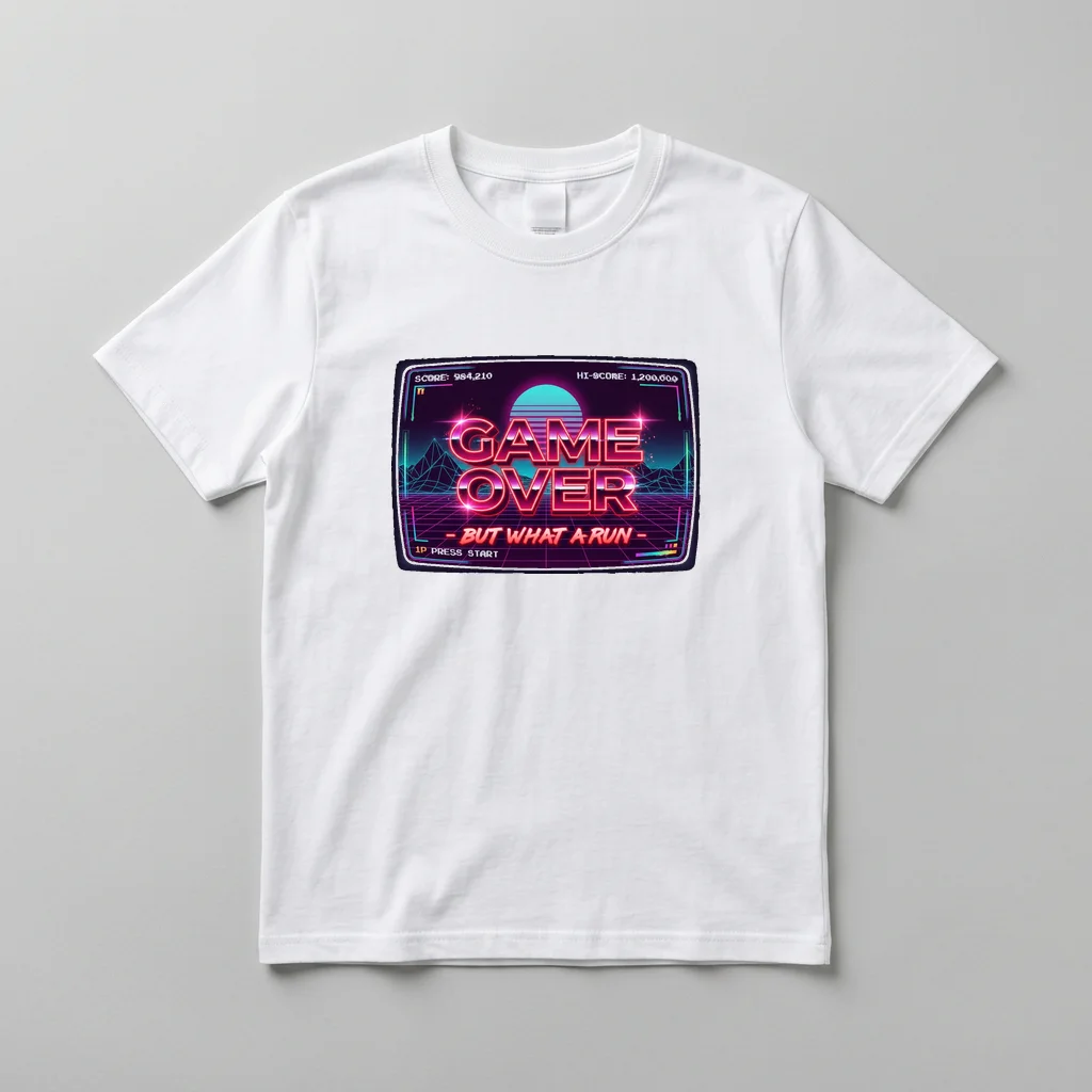 Checkpoint Icons Gamer — Everyday Crewneck Tee (Pure White)