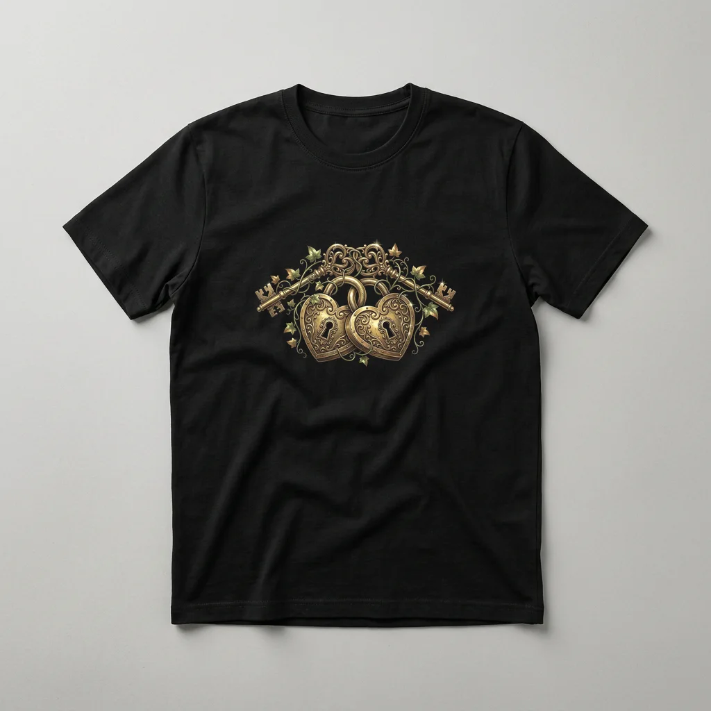 Eclipse Castle Graphic — Classic Streetwear T-Shirt (Jet Black)