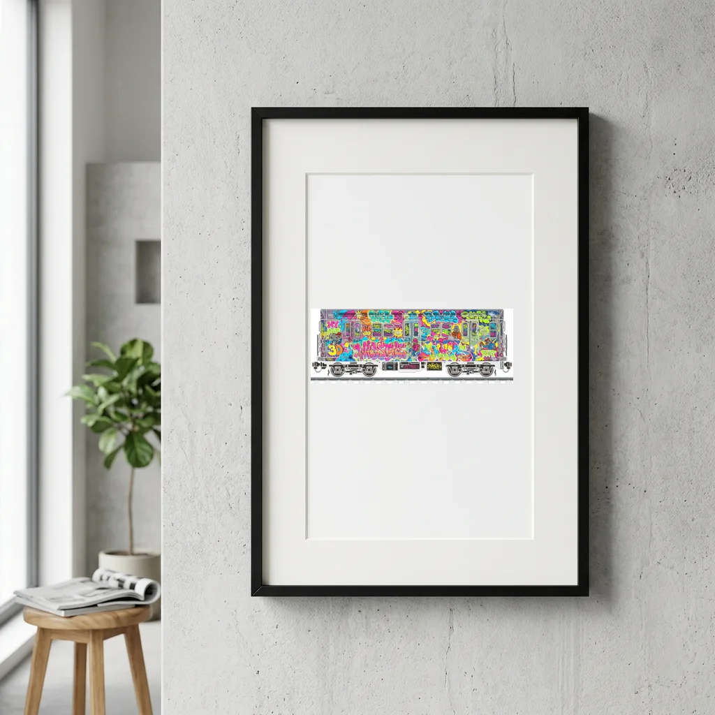 Gothic Dagger Heart Family — Gallery Framed Art Poster (Exhibition Frame)