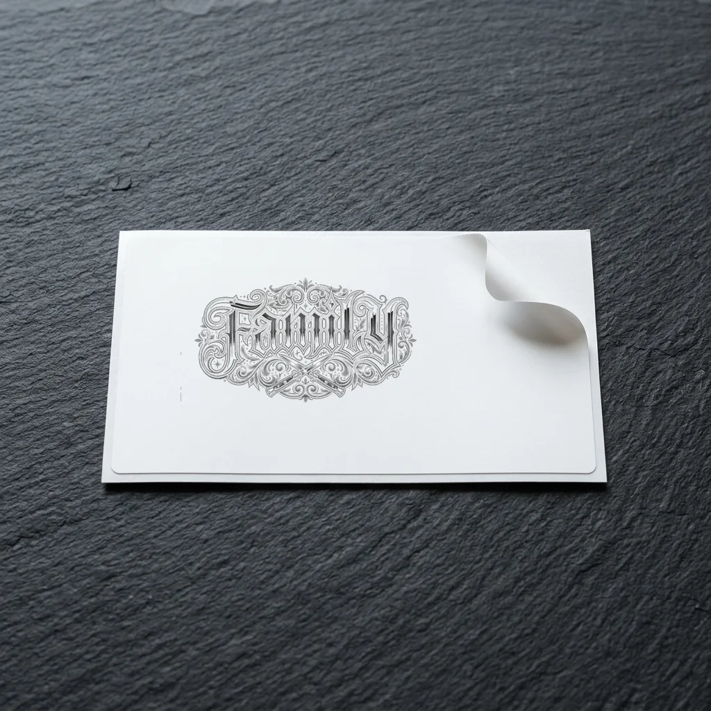 Gothic Dagger Heart Family — Die-Cut Matte Vinyl Sticker (4-Inch)