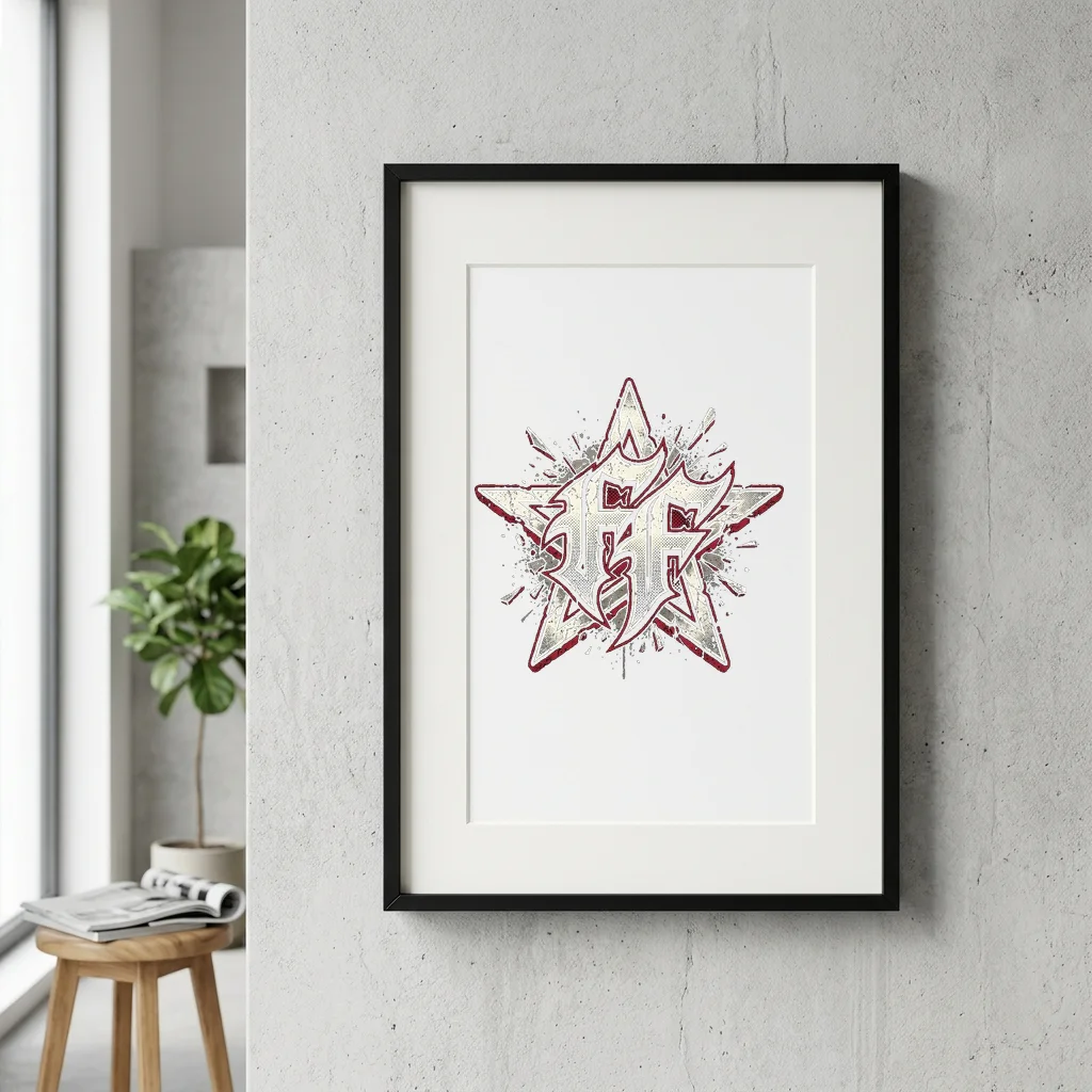 Street Sign Intersecting Family & Loyalty — Gallery Framed Art Poster (Exhibition Frame)