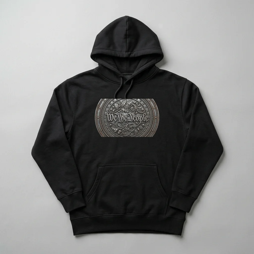 Raven Moon Gothic Graphic — Heavyweight Pullover Hoodie (Charcoal Black)