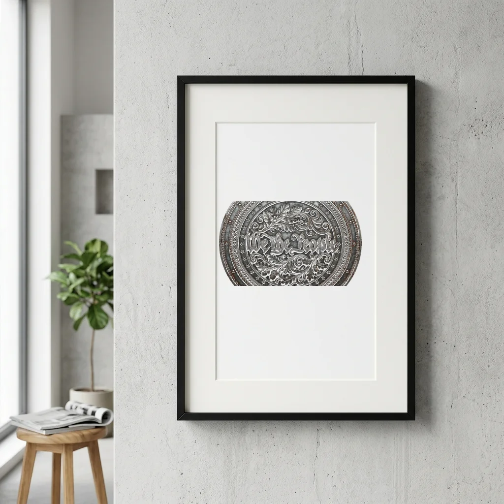 Raven Moon Gothic Graphic — Gallery Framed Art Poster (Exhibition Frame)