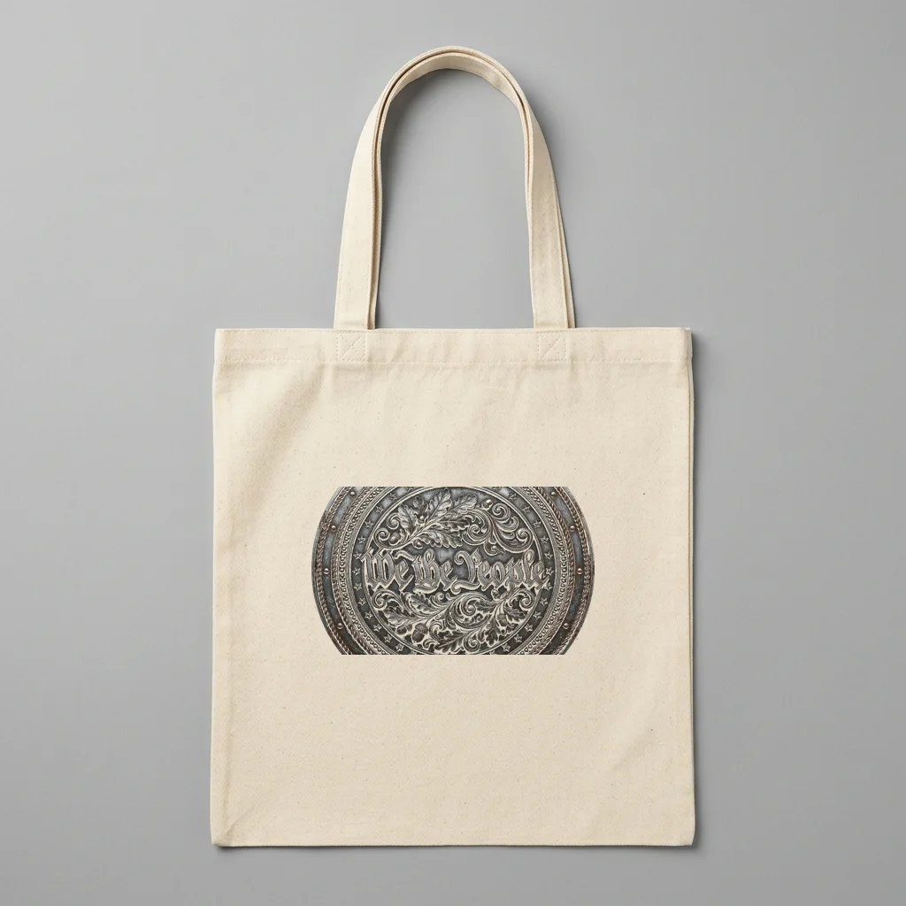 Raven Moon Gothic Graphic — Organic Cotton Canvas Tote Bag (Natural)