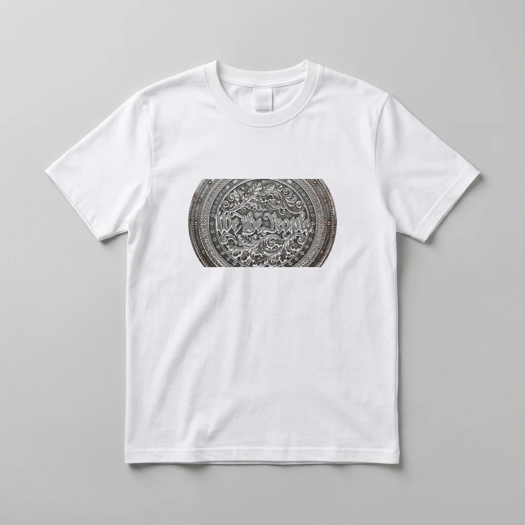 Raven Moon Gothic Graphic — Everyday Crewneck Tee (Pure White)
