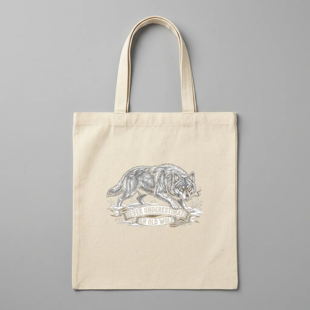District Zero Emblem — Organic Cotton Canvas Tote Bag (Natural)
