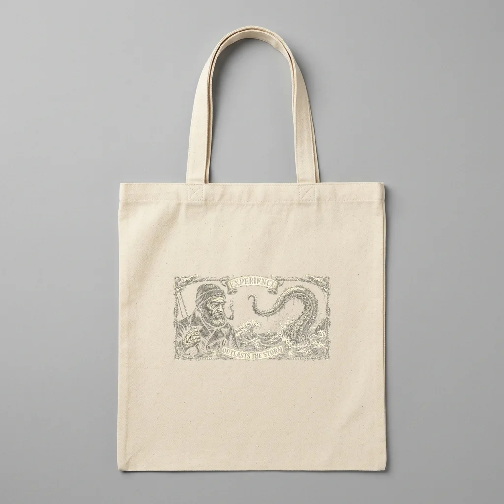 Block Junction Graphic — Organic Cotton Canvas Tote Bag (Natural)