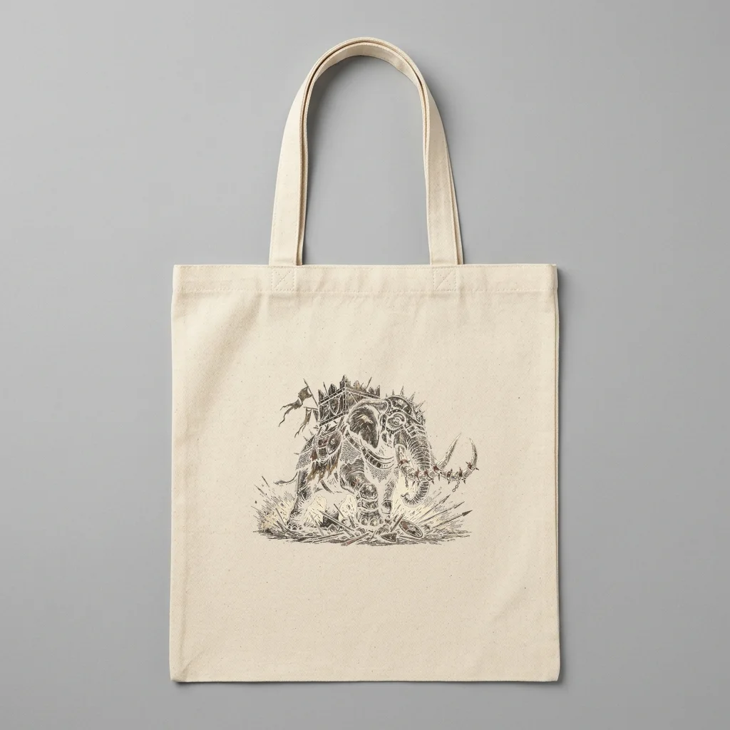 Vintage Eagle Claw Arrows — Organic Cotton Canvas Tote Bag (Natural)