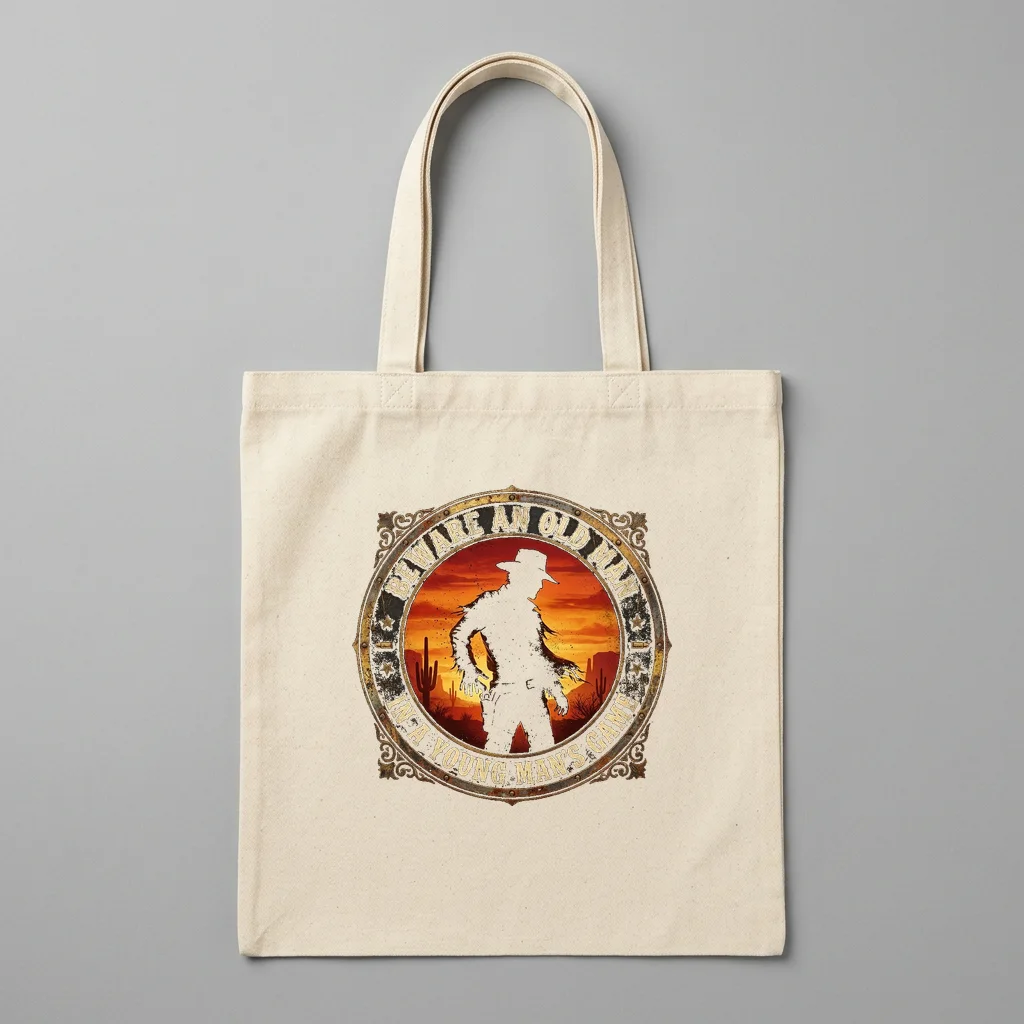 Crossed Rifles & Heritage Flag — Organic Cotton Canvas Tote Bag (Natural)