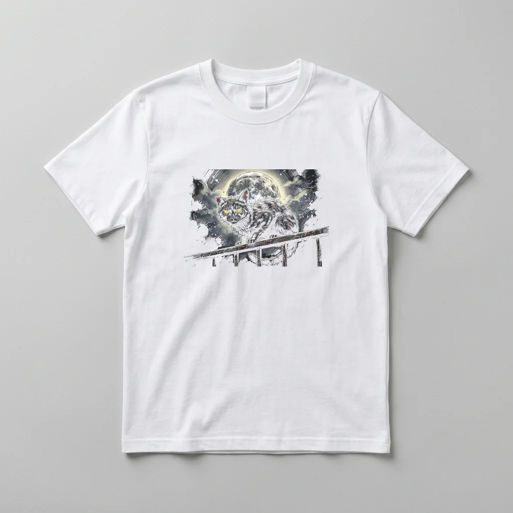The Bone Harp's Quiet Guardian — Everyday Crewneck Tee (Pure White)