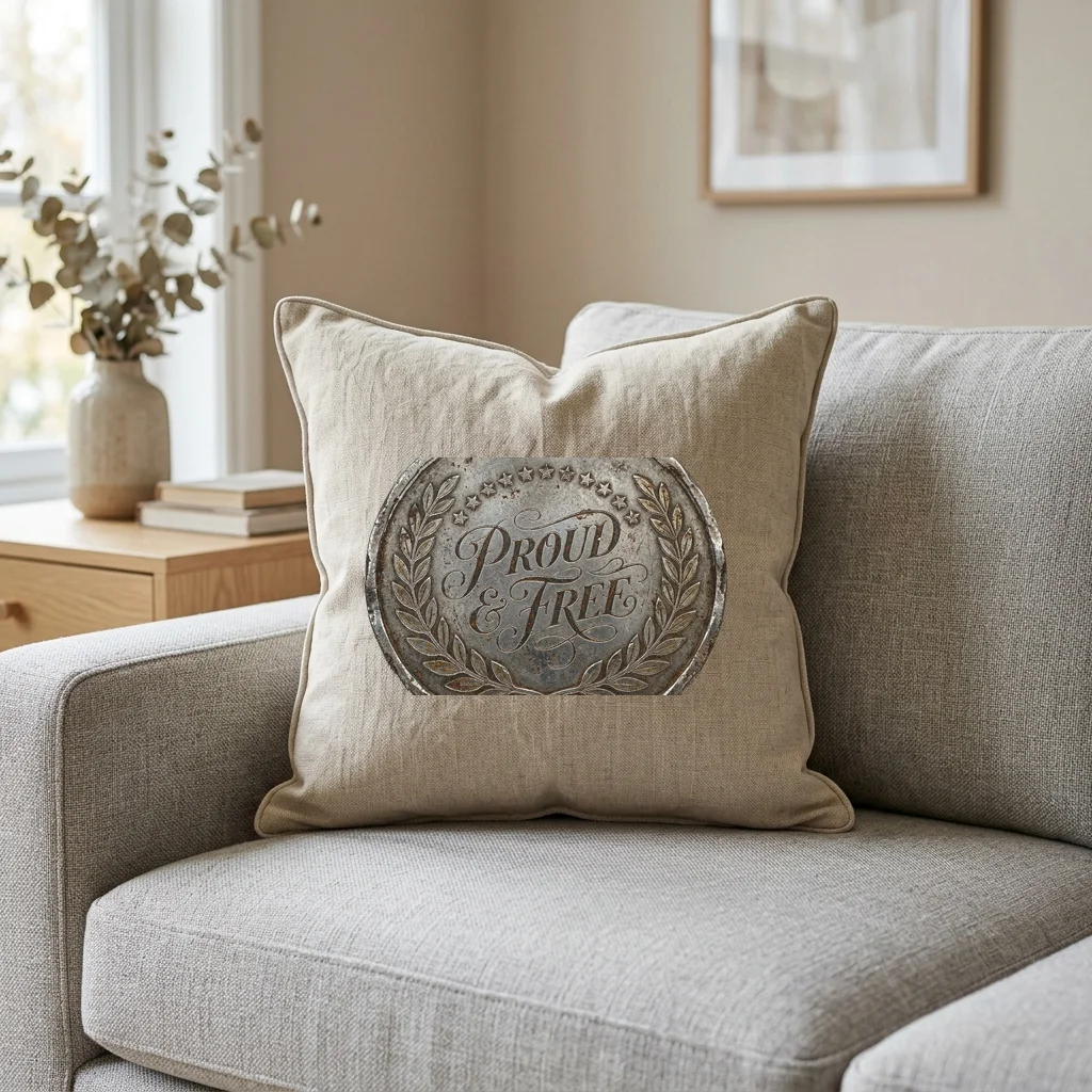 Vampire Botanist at Blue Hour — Square Linen Throw Pillow 18x18 (Natural Linen)