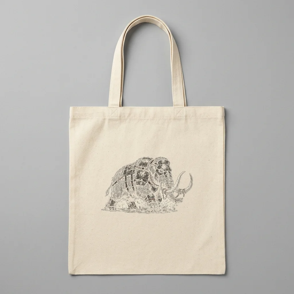 Ravens and Roses Gothic — Organic Cotton Canvas Tote Bag (Natural)