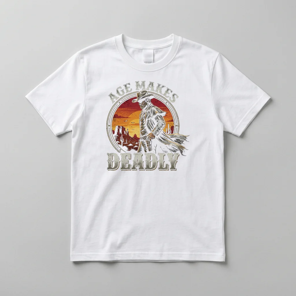 Retro Neon Motel Sign — Everyday Crewneck Tee (Pure White)