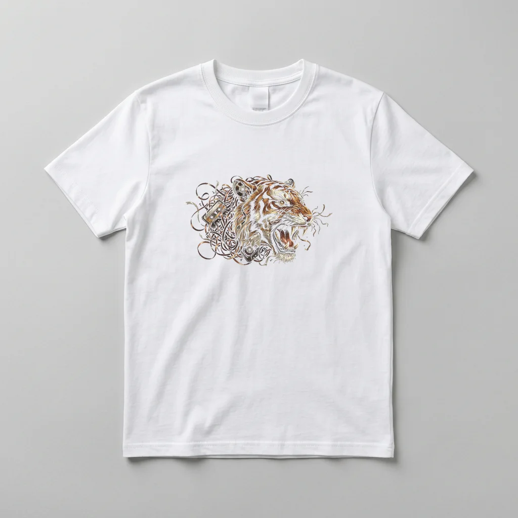 Retro Neon Motel Sign — Everyday Crewneck Tee (Pure White)