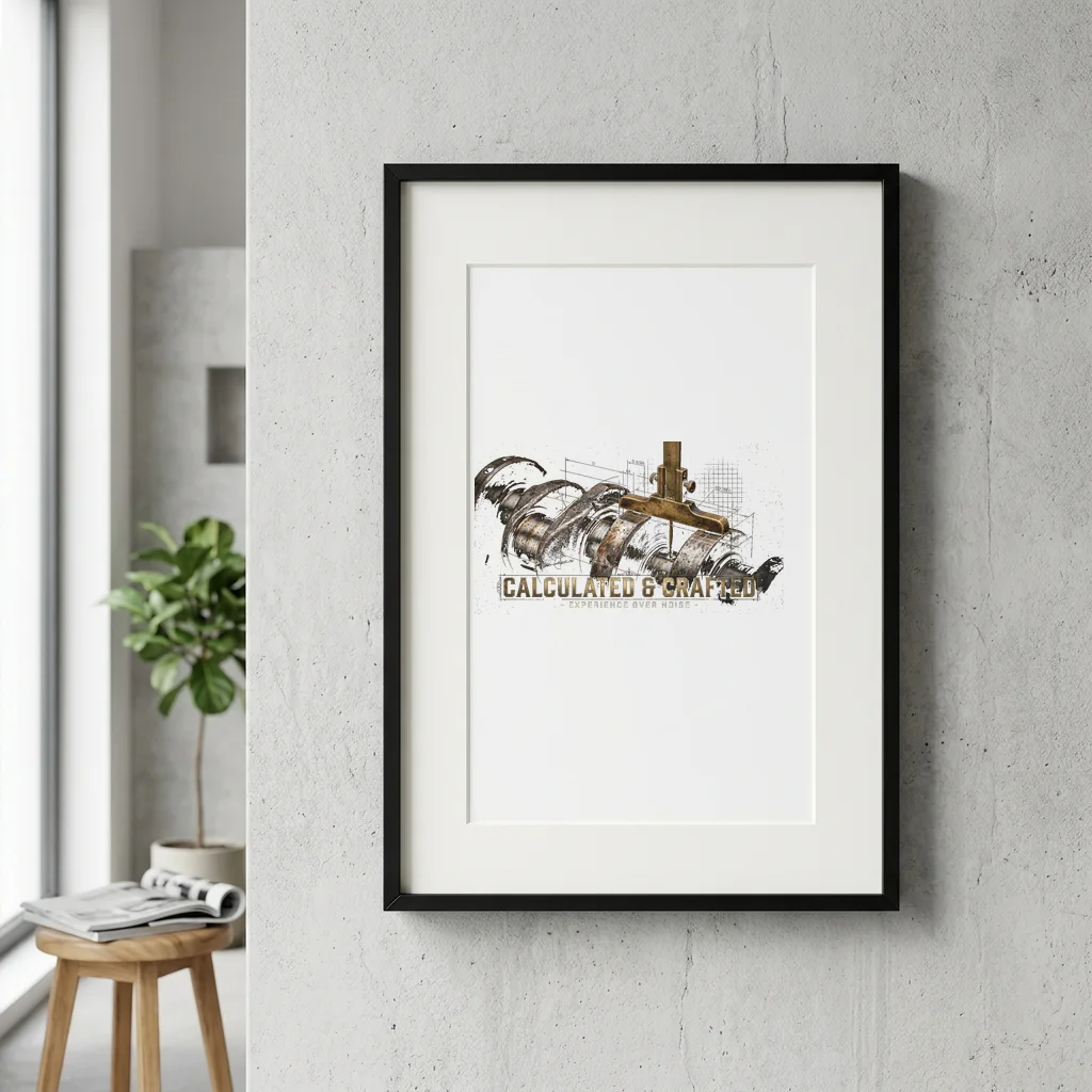 The Folding Moon Rover — Gallery Framed Art Poster (Exhibition Frame)