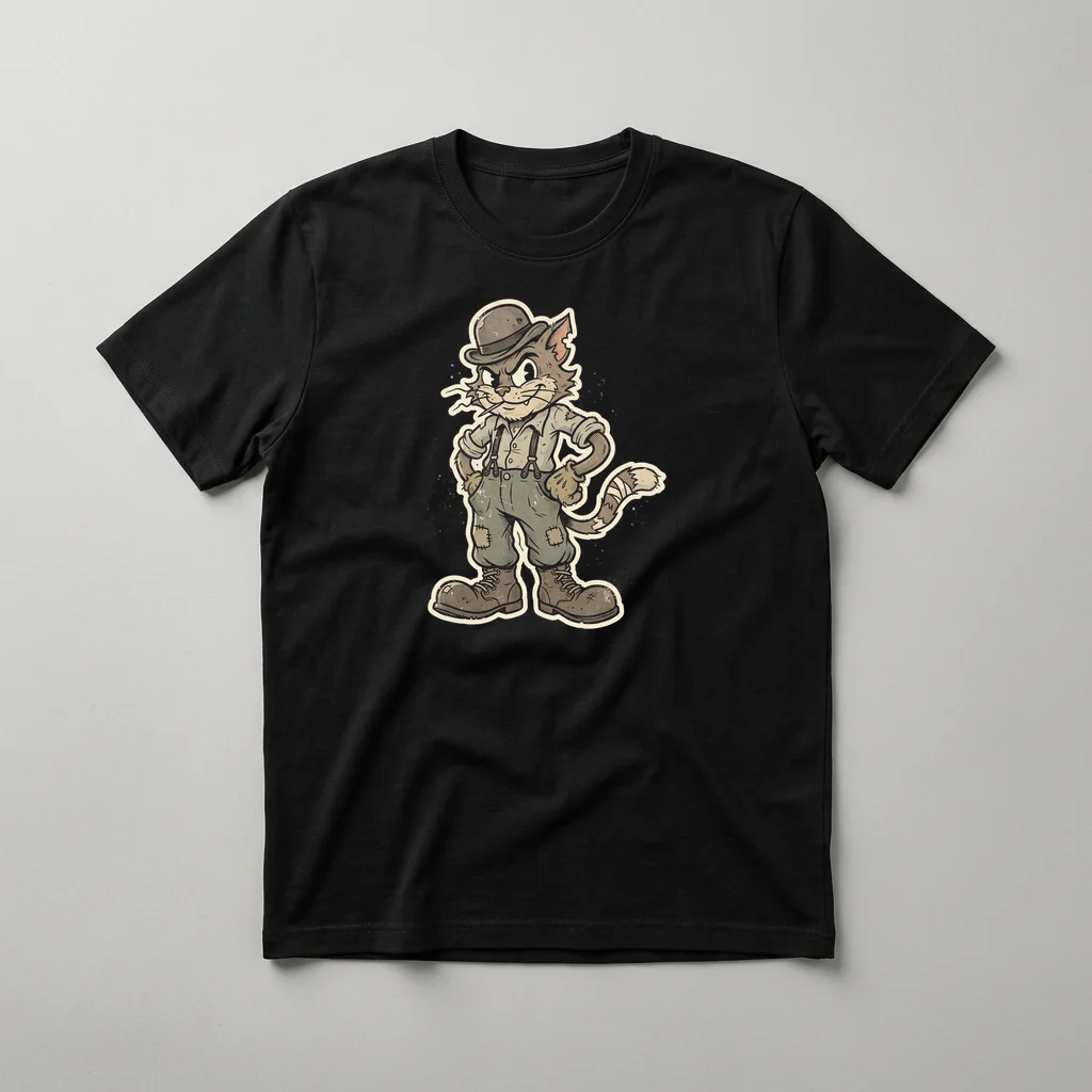 Battery Indicator 0% — Classic Streetwear T-Shirt (Jet Black)