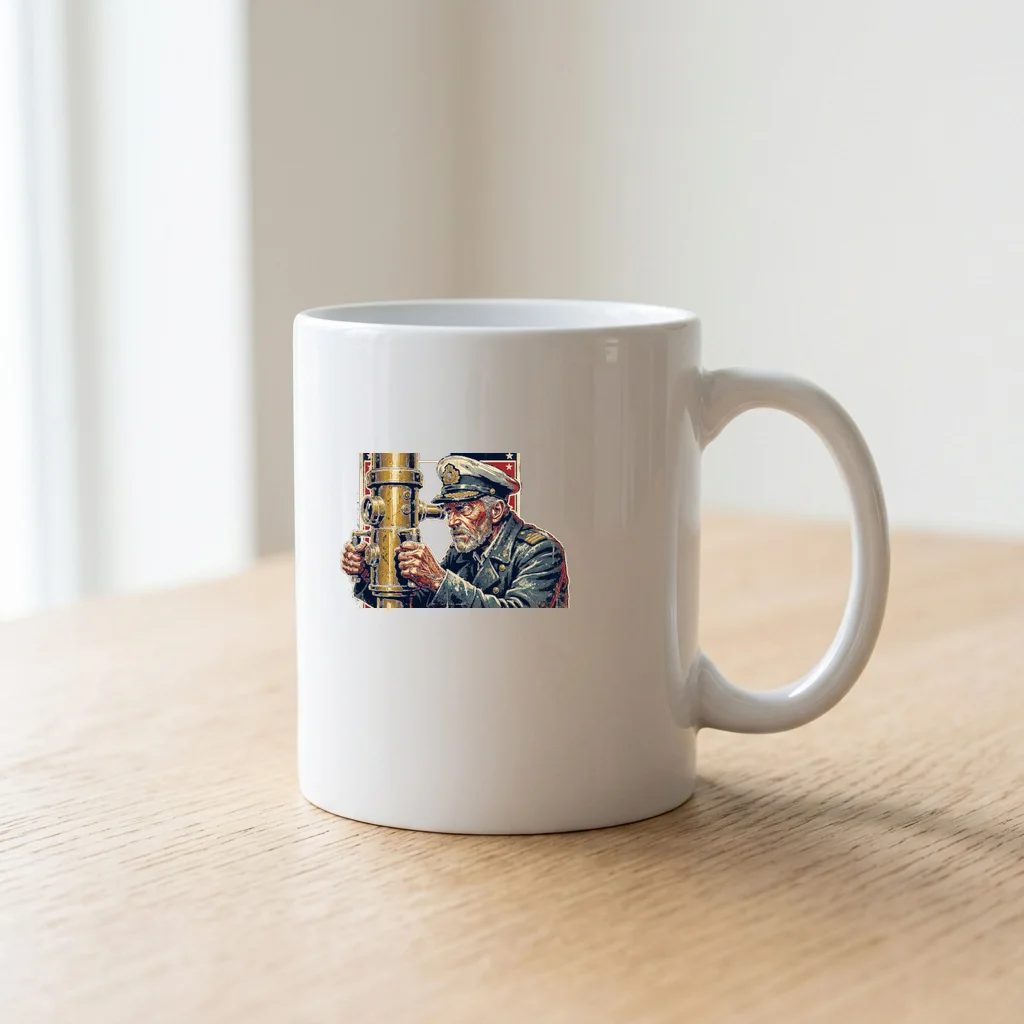 Astronaut Floating in the Void — Ceramic Coffee Mug 11oz (Glossy White)