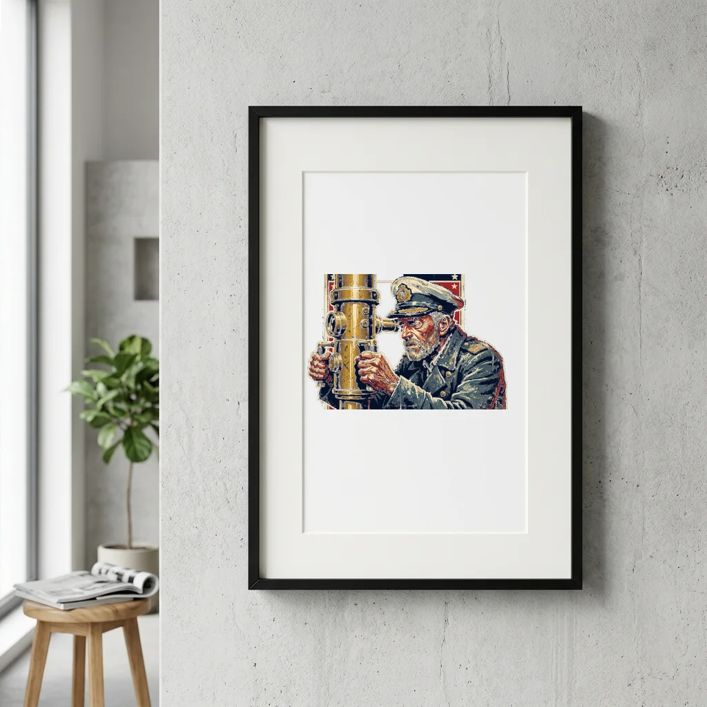 Astronaut Floating in the Void — Gallery Framed Art Poster (Exhibition Frame)