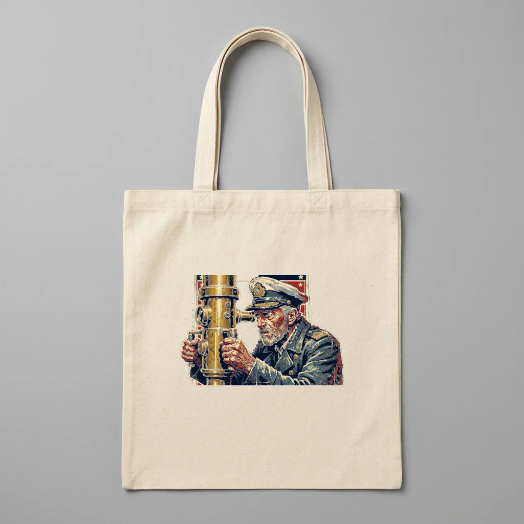 Astronaut Floating in the Void — Organic Cotton Canvas Tote Bag (Natural)