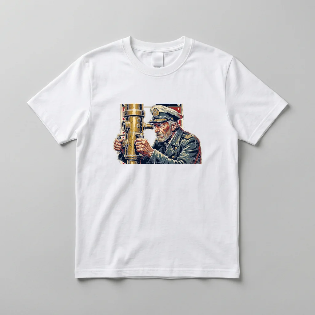 Astronaut Floating in the Void — Everyday Crewneck Tee (Pure White)