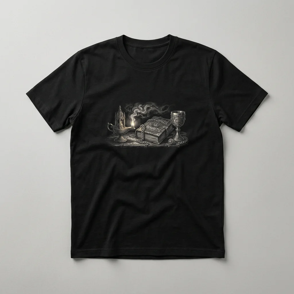 Black Rose Court Premium — Classic Streetwear T-Shirt (Jet Black)