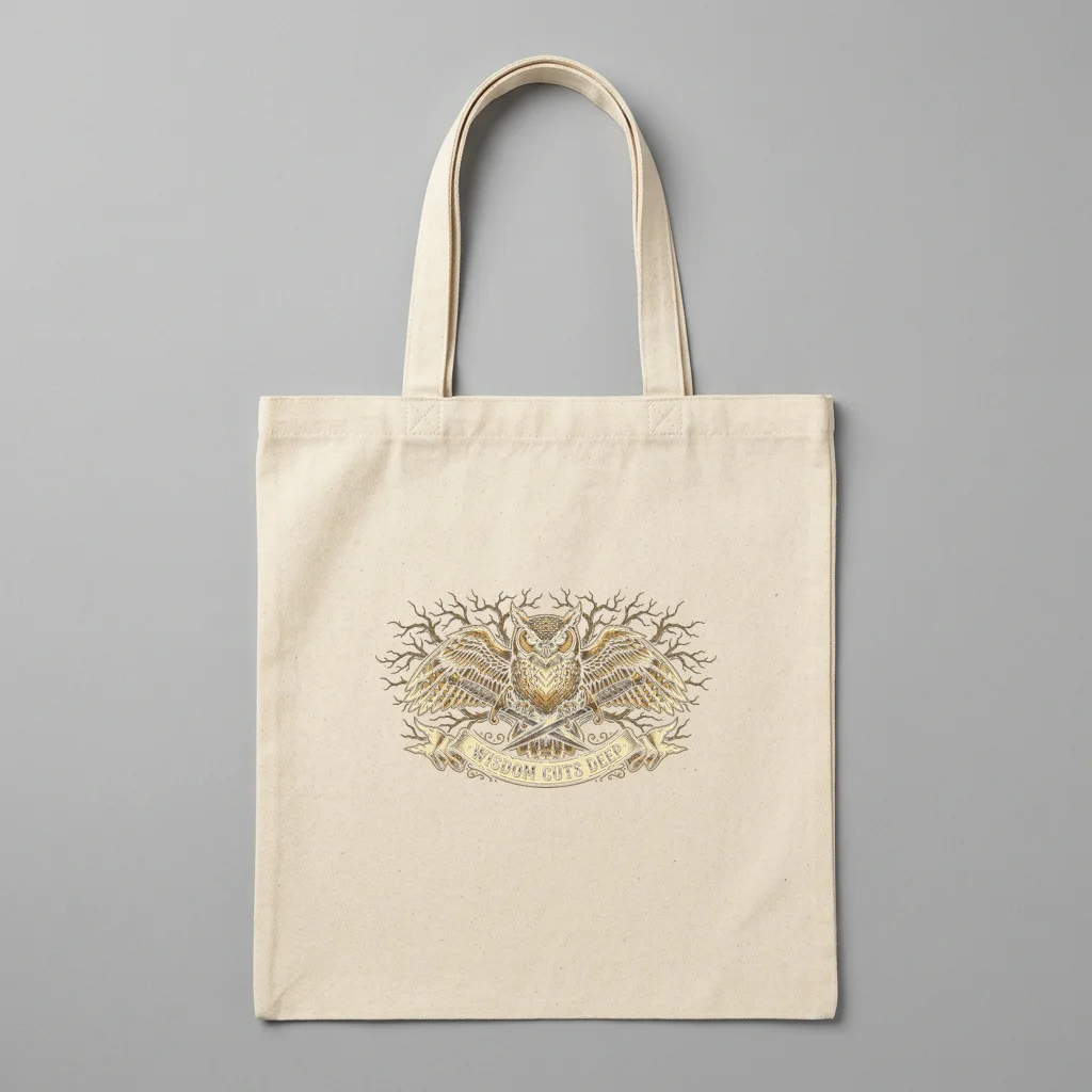Zero F*cks Bar & Grill — Organic Cotton Canvas Tote Bag (Natural)