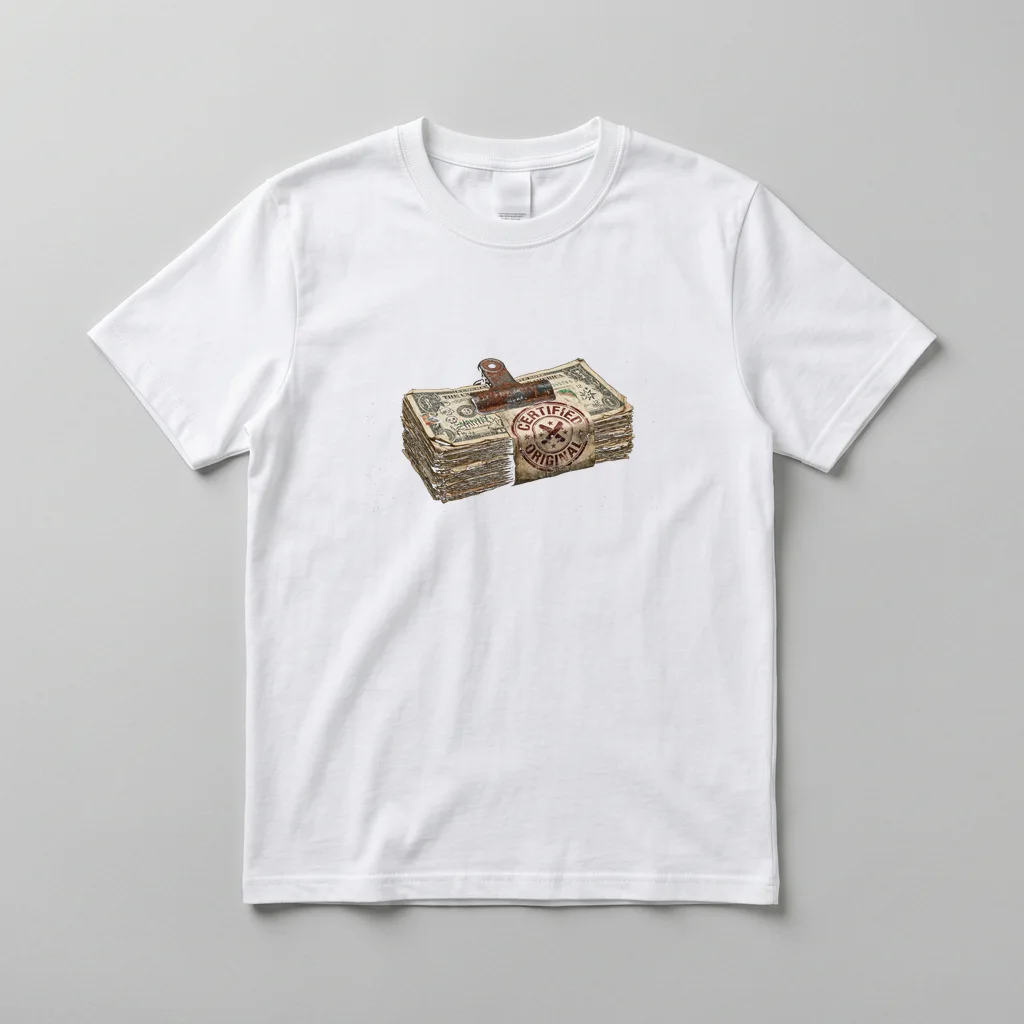Neon Gateway Pixel Phone — Everyday Crewneck Tee (Pure White)