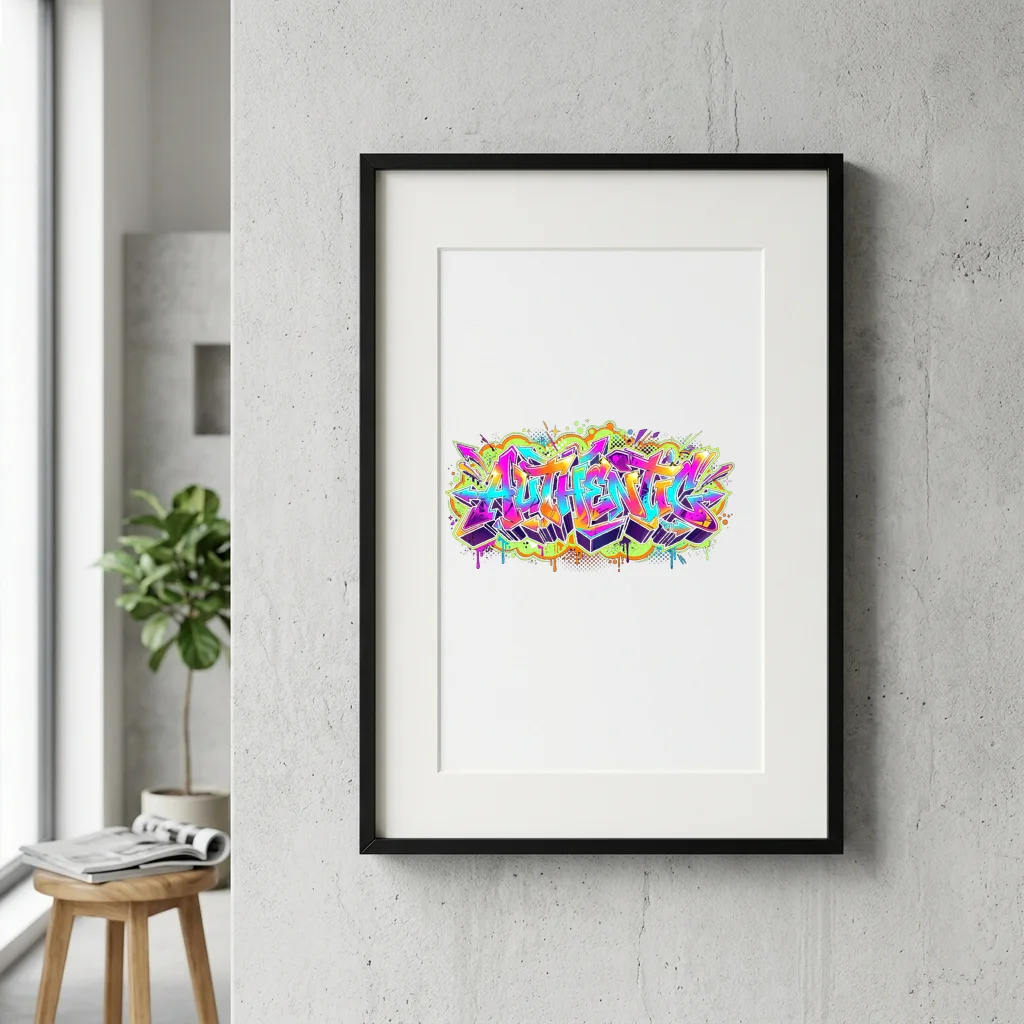 Grumpy Opossum Trash King — Gallery Framed Art Poster (Exhibition Frame)