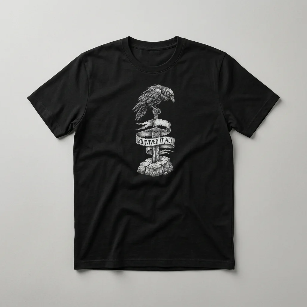 Grumpy Opossum Trash King — Classic Streetwear T-Shirt (Jet Black)