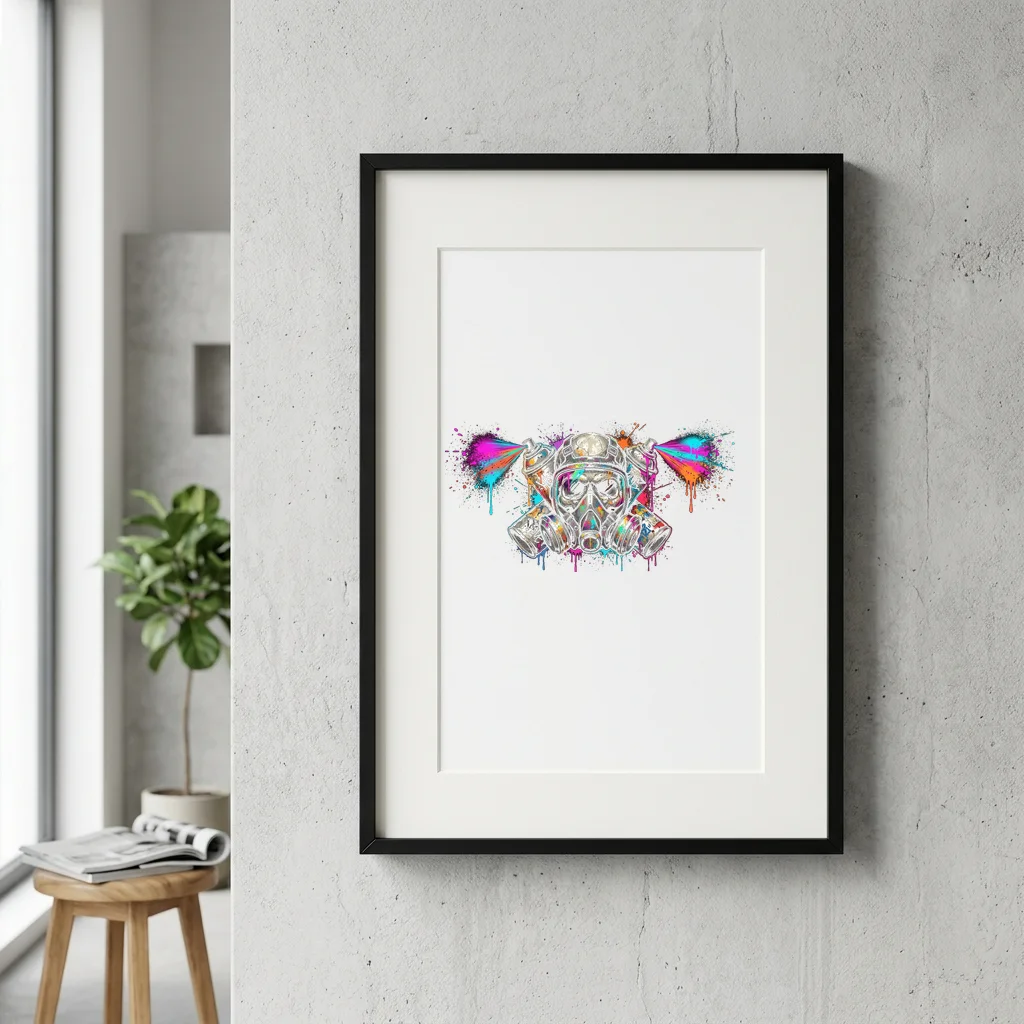 Hourglass of Care — Gallery Framed Art Poster (Exhibition Frame)