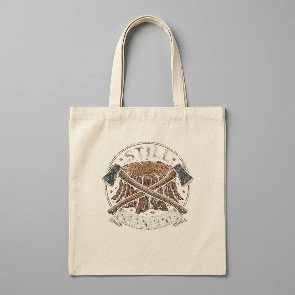 Hourglass of Care — Organic Cotton Canvas Tote Bag (Natural)