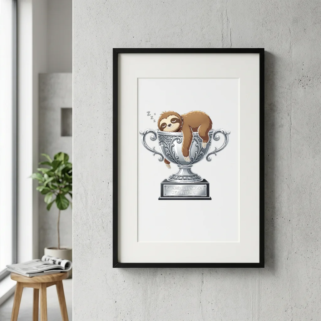 The Moon Tailor's Silver Thread — Gallery Framed Art Poster (Exhibition Frame)