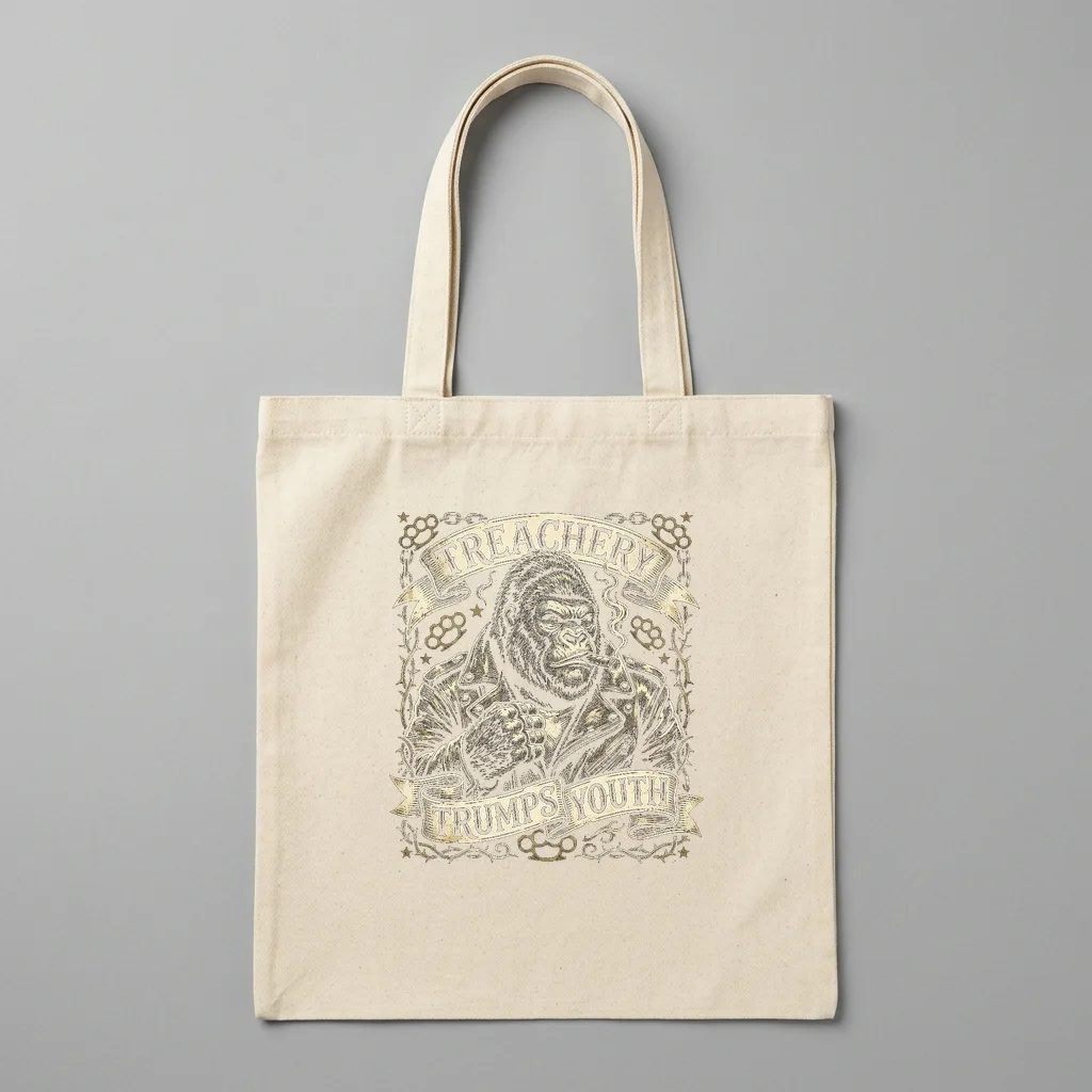 Vintage Master Blacksmith — Organic Cotton Canvas Tote Bag (Natural)