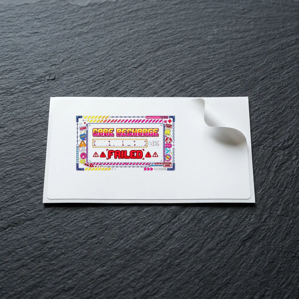 Neon Gateway Pixel Phone — Die-Cut Matte Vinyl Sticker (4-Inch)
