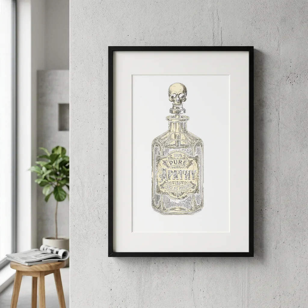 District Zero Emblem — Gallery Framed Art Poster (Exhibition Frame)