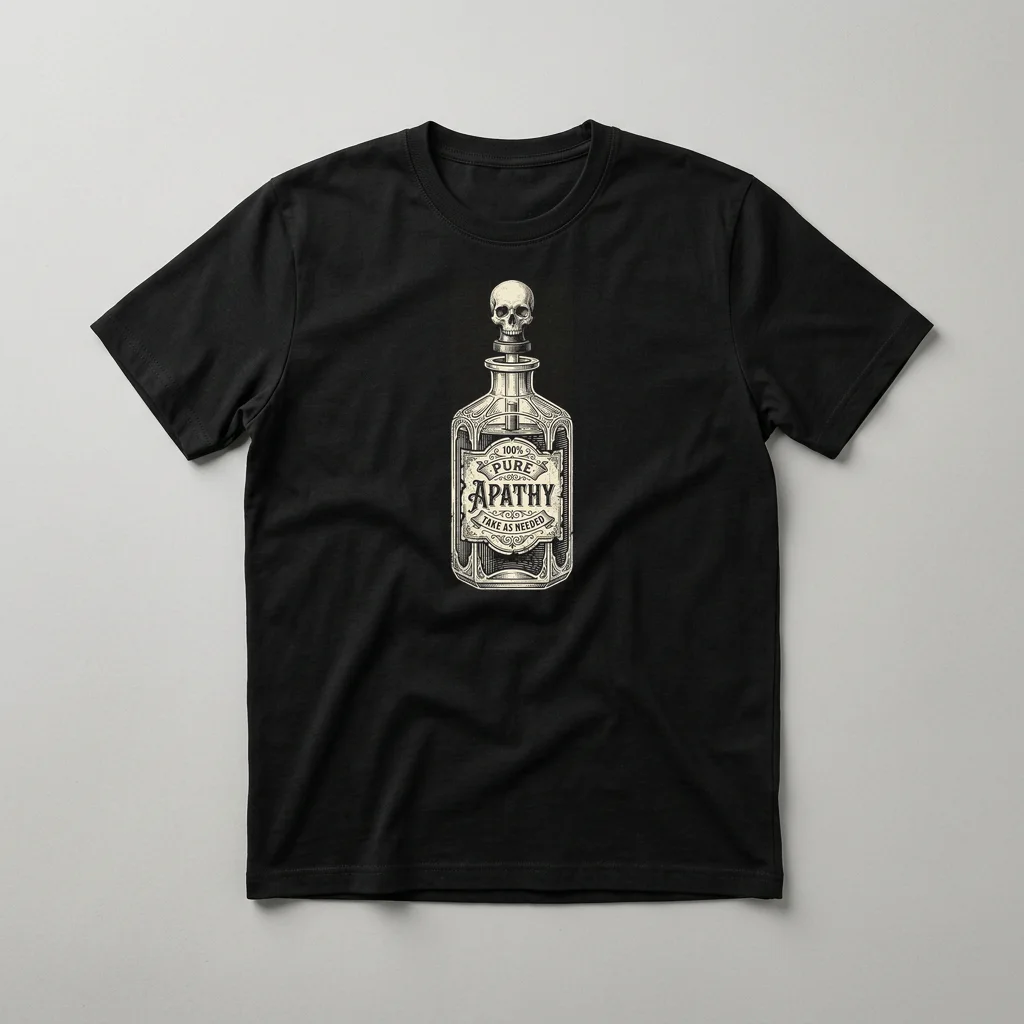 District Zero Emblem — Classic Streetwear T-Shirt (Jet Black)